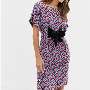 Closet ASOS Retro Bow Front Pencil Dress